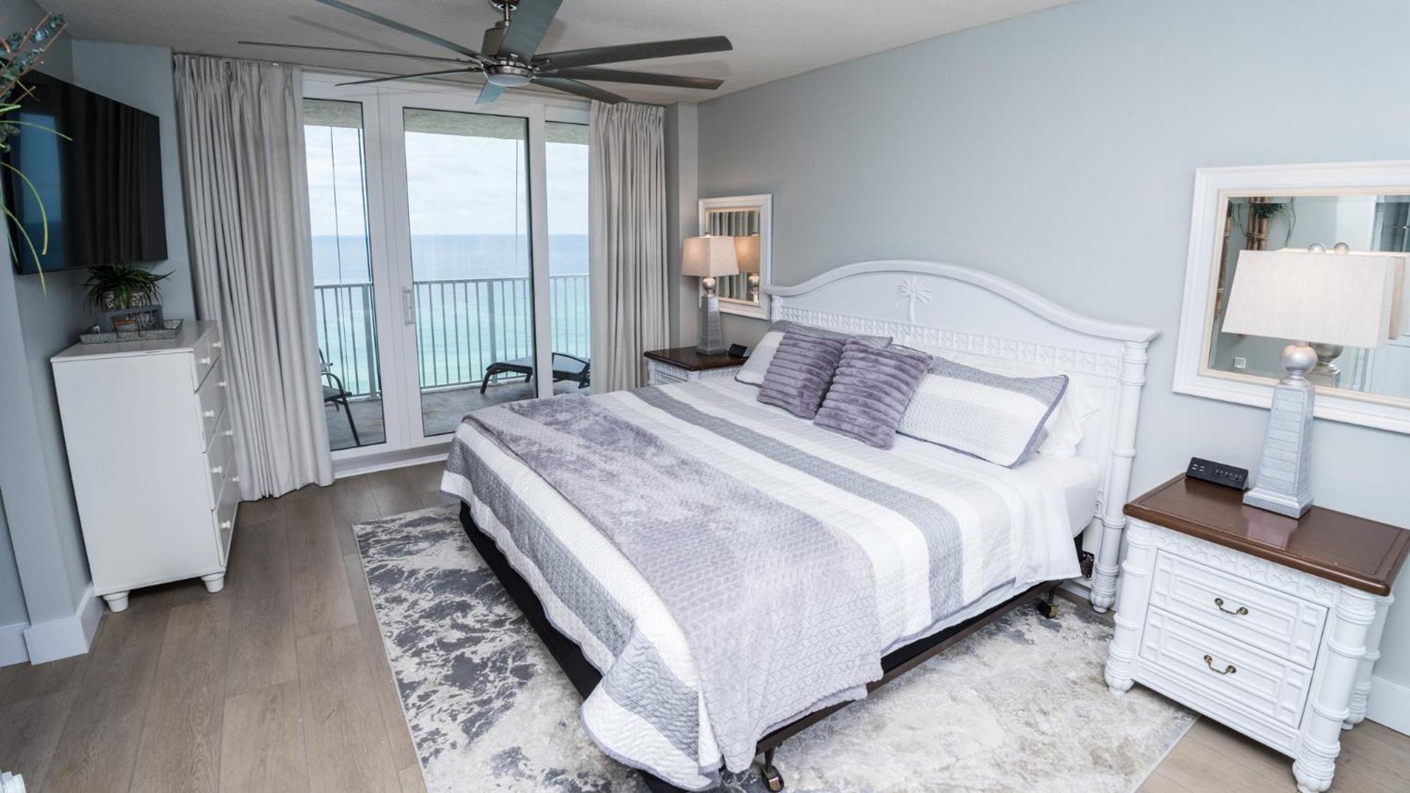 New Rental - 3Br 3Ba Corner Beachfront - 2024 Remodel - 3 Pools, Tiki Hut, Gym, Tennis Panama City Beach Esterno foto