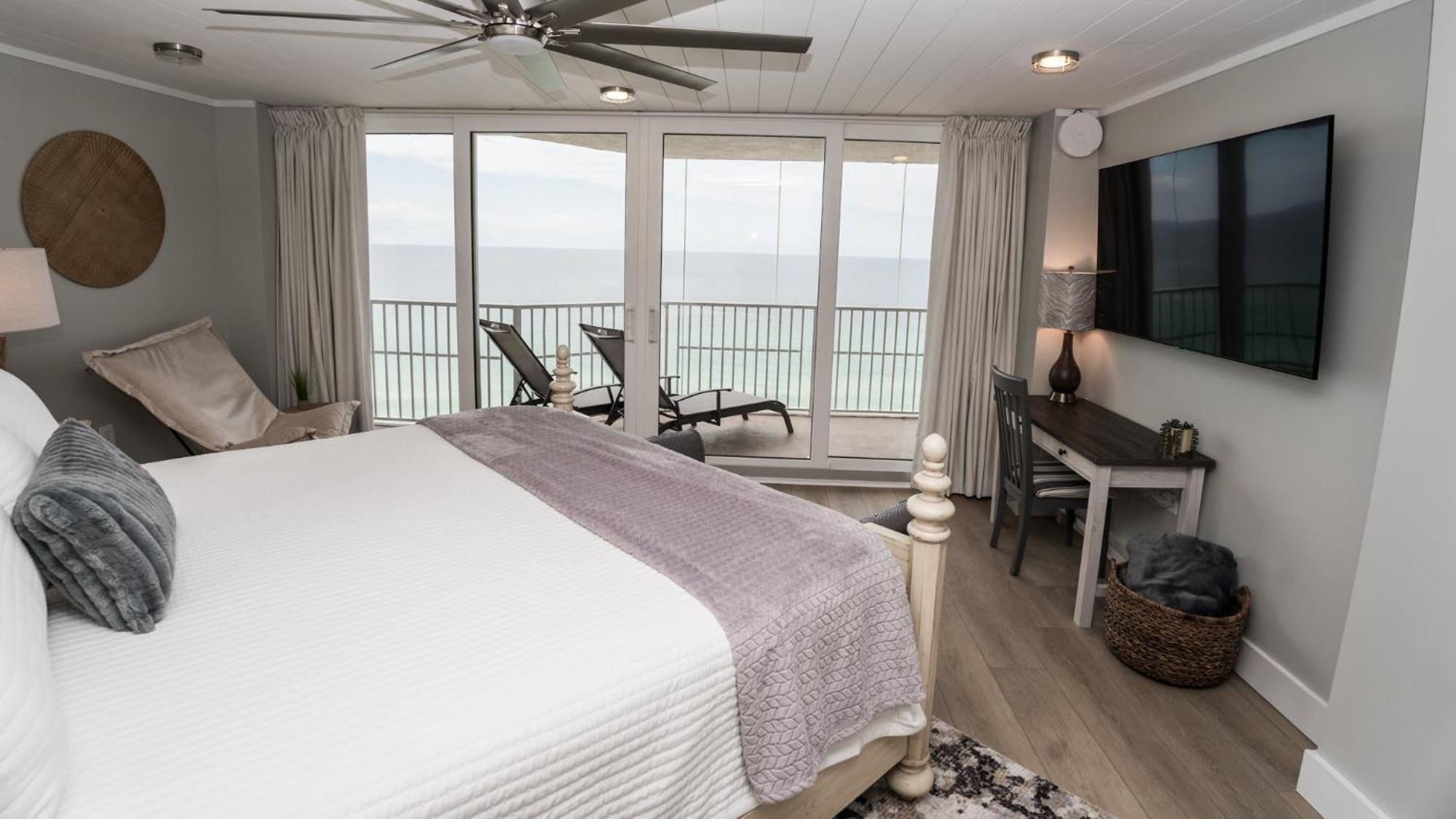 New Rental - 3Br 3Ba Corner Beachfront - 2024 Remodel - 3 Pools, Tiki Hut, Gym, Tennis Panama City Beach Esterno foto