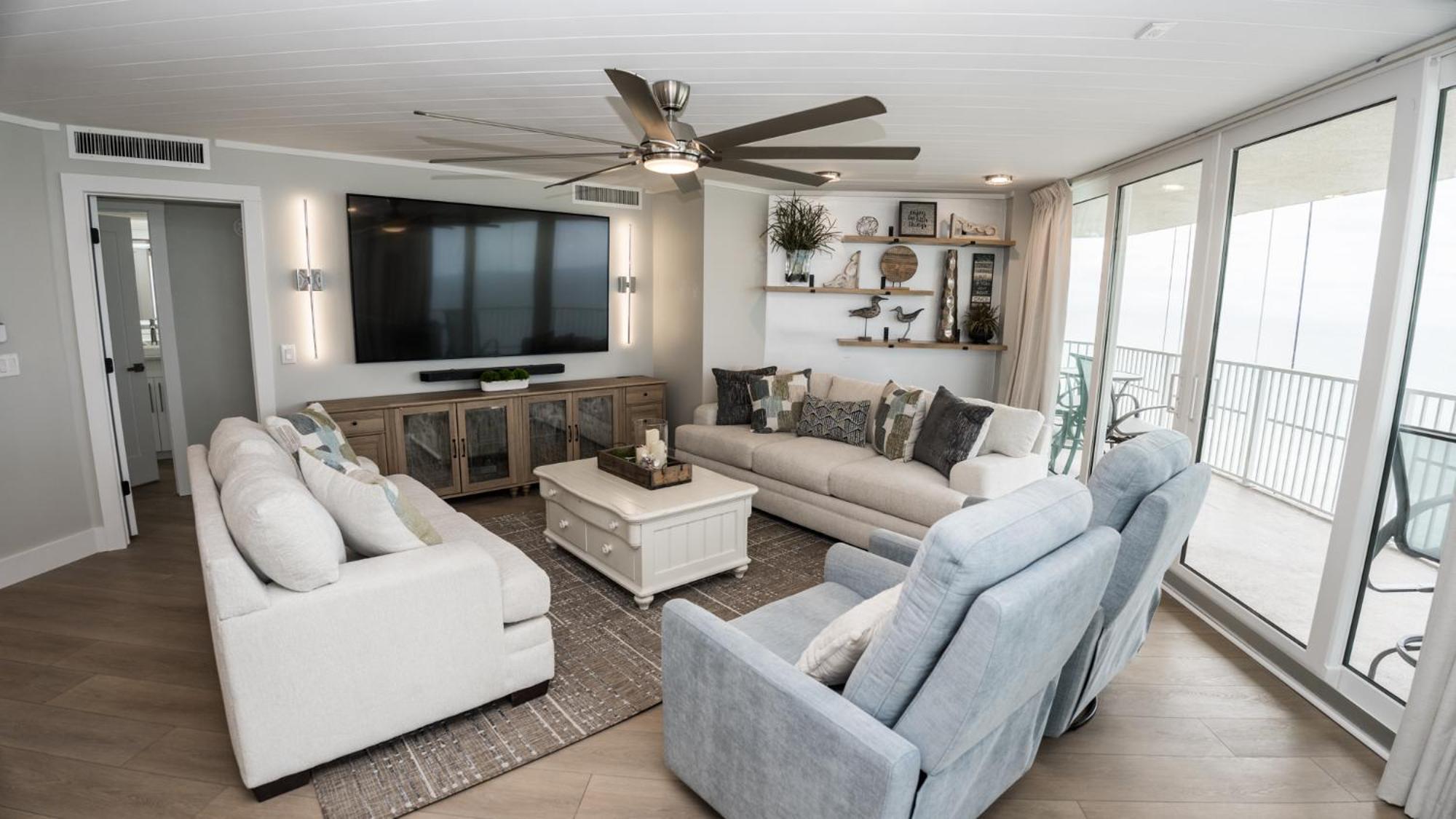 New Rental - 3Br 3Ba Corner Beachfront - 2024 Remodel - 3 Pools, Tiki Hut, Gym, Tennis Panama City Beach Esterno foto