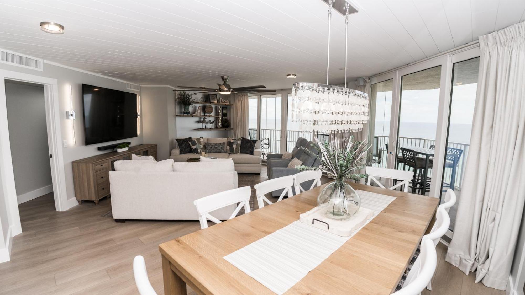New Rental - 3Br 3Ba Corner Beachfront - 2024 Remodel - 3 Pools, Tiki Hut, Gym, Tennis Panama City Beach Esterno foto