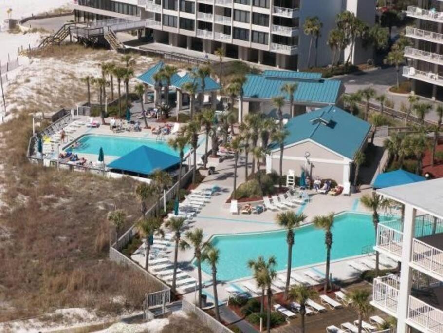 New Rental - 3Br 3Ba Corner Beachfront - 2024 Remodel - 3 Pools, Tiki Hut, Gym, Tennis Panama City Beach Esterno foto